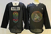 Coyotes 9 Clayton Keller Black 2022 Adidas Jersey,baseball caps,new era cap wholesale,wholesale hats